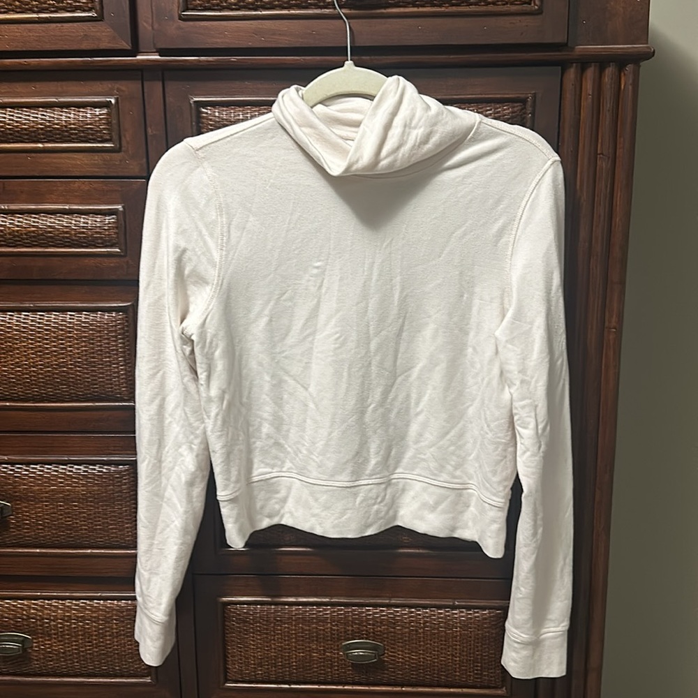 Athleta tencel blend turtle neck, Ivory size XS
